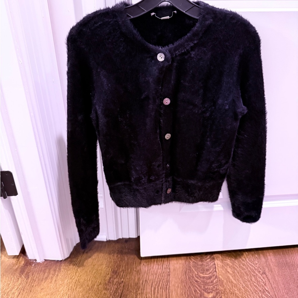 Vince Midnight Fuzzy Cardigan